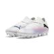 Puma Unisex Youth Future 7 Pro Fg/Ag Jr Soccer Shoes, Puma White-Puma Black-Poison Pink, 29 EU