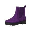 Tamaris COMFORT Damen Chelsea Boots Winter mit Reißverschluss Comfort Fit, Violett (Purple), 36 EU