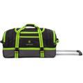 Luggage Trolley Bag Wheeled Holdall Suitcase Waterproof Rolling Duffle Bag with Wheels 26" 30" Trolley and Grab Carry with 4 Colours Options (Green, Medium 26 Inches)