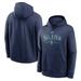 Men's Nike Navy Seattle Mariners Local Baseball Club Over Shoulder Fleece Pullover Hoodie