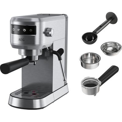 AEG Siebträgermaschine "Gourmet 6 EC6-1-6ST" Kaffeemaschinen Gr. 1 Tasse(n), grau (edelstahl) Kaffeemaschinen