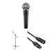 Shure SM58-LC Dynamic Microphone with Stand & Cable Kit SM58-LC
