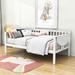 Red Barrel Studio® Wood Daybed w/ Small Foldable Table Plastic in White | 34 H x 41 W x 79 D in | Wayfair 6C47325A737F43AF8D8A70F258401249