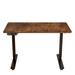 17 Stories Bariaa 48" W Height Adjustable Rectangular Desk Standing Desk Wood/Metal in Black | 46 H x 48 W x 24 D in | Wayfair