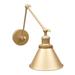 Breakwater Bay Cleymans Wall Lamp Adjustable Wall Sconces Plug-in Sconces Metal in Yellow | Wayfair F1E5CF947DBB409380A8A4E3FDC85250