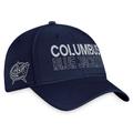 Men's Fanatics Branded Navy Columbus Blue Jackets Authentic Pro Road Flex Hat