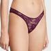 Women's Victoria's Secret Shine Strap Cut-Out Back Lace Thong Panty