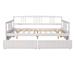 Full Size Daybed Wood Bed with Twin Size Trundle