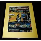 2000 Midnight Club Street Racing Playstation 2 PS2 Framed ORIGINAL Advertisement