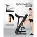 Black Folding Treadmill with Incline Treadmill Cardio Exercise Machine