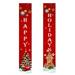 Christmas Banner Home Decoration Cloth Flags Weatherproof Christmas Gift New Year Decor Xmas Hanging Ornaments