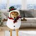 Ikohbadg Christmas Pet Costumes - Snowman Themed Halloween Day Costumes for Dogs and Cats Spooky Transformation in Adorable Pet Clothes