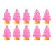 Honrane Resin Mini Christmas Tree Mini Christmas Tree for Dollhouse 10pcs Mini Christmas Tree Decoration Resin Crafts Diy Dollhouse Snow Garden Desktop Xmas