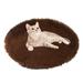 Dog Bed & Cat Bed Calming Anti-Anxiety Donut Dog Cuddler Bed Machine Washable Round Pet Bed Comfy Faux Fur Plush Dog Cat Bed for Dogs and Cats Deep coffee