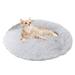 Dog Bed & Cat Bed Calming Anti-Anxiety Donut Dog Cuddler Bed Machine Washable Round Pet Bed Comfy Faux Fur Plush Dog Cat Bed for Dogs and Cats