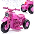 6V Battery Powered Ride On Motorbike Toy w/LED Headlights Kids Motorcycle with Bubble Function Music Pedal Forward/Reserve 3 Wheels Electric Bubble Car for Kids 3 and Up kids