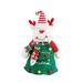 Aihimol Christmas Plush Toys Santa Claus Plush Doll Reindeer Animal Snowman Plush Toys Christmas Stuffed Animal Doll Set for Boys and Girls Xmas Decorations Home Office Car Ornament