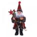 Christmas Santa s Doll with Oil Lamp Desktop for Gift and Holiday Decorations Gray M Size