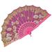 Yasu Bronzing Flower Butterflies Folding Fan Folding Fan with Elegant Tassel Bronzing Flower Butterflies Folding Fan Elegant