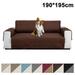 Sofa Cushion Cover Reversible Dog Bed Cover Water Resistant Pet Blanket for Couch Sofa Chaise Bed Furniture Protector Sofa Chaise Slipcover for Pets Kids Coffee190x195cm