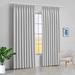 Amay Blackout Double Pinch Pleat Curtain Panel Draperies Silver Grey 84 W x 96 L-1 Panel