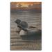 Whidbey Island Washington Loons and Lake at Sunset Birch Wood Wall Sign (12x18 Rustic Home Decor Ready to Hang Art)