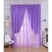 Window Certain Curtains 48x48 Rose Curtain Door Purple Tulle Panel Window Screens Balcony Sheer Scarfs Home Decor Separation Curtain for Room