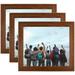 10x13 Inch Brown Picture Frame 3 - Pack This 1.5 inch Wood Poster Frame is Walnut Comes with Regular Glass (Frame_Pack_3_0066-80206-YWAL-10x13)