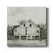 Wexford Home Solemn Barn Sketch I-Premium Gallery Wrapped Canvas 24 x 24 - Ready to Hang