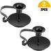 Eguiwyn Candlestick Iron Wrought Dinner Holder Decor 2 Iron Taper Candle Holder Pack Candle Housekeeping & Organizers Home Textile Storage Black