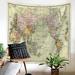Tapestry World Map Map Hanging Wall Hanging Decorations Outdoor Wall Hanging Wall Art for Living Room World Map Wall Decor Wall Paintings for Bedroom 50X60 Inches