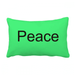 Peace Word Inspirational Quote Sayings Throw Pillow Lumbar Insert Cushion Cover Home Decoration