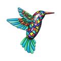 WQJNWEQ Valentines Day Decorations Metal Hummingbird Wall Decoration Colorful Birds Art Fence Decorations Metal Birds Outdoor Wall Sculpture Hanging For Garden Home Decoration Party Decoration