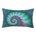 YFYANG Super Soft Rectangular Plush Cushion Cover (Without Pillow Insert) Dream Spiral Geometry Comfort and Non-Pilling Hidden Zip Bedroom Sofa Pillowcases 16 x24