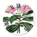 DESIGN ART Designart Vintage Plant Life XXIII Traditional wall clock 16 In. Wide x 16 In. High