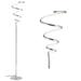 JONATHAN Y Sketch Modern Dimmable Metal Integrated LED Floor Lamp by JONATHAN Y Silver