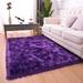 Amearea Soft Fluffy Plush Faux Fur Rug 3 x 5 Modern Shaggy Fuzzy Purple Rugs for Bedroom Living Room Dorm Nursery Decor Furry Plush Sofa Faux Sheepskin Carpet Purple