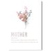 Wynwood Studio Prints Mother Definition Typography and Quotes Family Quotes and Sayings Wall Art Canvas Print White 16x24