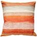 Sedona Stripes Orange Throw Pillow 20x20 Complete with Polyfill Pillow Insert