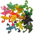 24pcs Simulated Frogs Ornaments Small Frogs Modeling Statues Frog Figurines