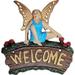 Lulu Decor 100% Cast Iron Fairy Welcome Plaque Garden Decor Fairy Garden Accessories 6.25 X 7 Inches