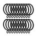 20 Pieces Black Metal Curtain Ring On Rod For Hooks Curtain Clips Hanging Ring Curtain Decorative Accessories 38mm Inner Diamete