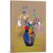 ARTCANVAS Fleurs Sur Fond Gris 1916 Canvas Art Print by Odilon Redon - Size: 18 x 12 (0.75 Deep)