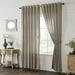 VHC Brands Sawyer Mill Farmhouse Curtain Panels Ticking Stripe Charcoal 96x50 Set of 2