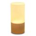 KEINXS Small LED Wood Table Lamp Bedroom Bedside Night Light Dimmable Led Lighting Creative Home Decor Table lamp Unique House Natural Beech warmging Gift Wood lamp