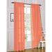 2 Piece Sheer Voile Light Filtering Rod Pocket Window Curtain Panel Drape Set Available In A Variety Of Sizes And Colors (54 X 108 Salmon)