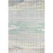 Bashian Greenwich Collection Contemporary Wool & Viscose Hand Tufted Area Rug - Ivory & Teal - 8 ft. 6 in. x 11 ft. 6 in.