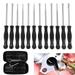 Willstar Useful 12PCS Carburetor Screwdriver 12PCS Cleaning Brush 1PCS Hexagon Wrench Carburetor Adjustment Kit Tool 25PCS In Total