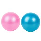 2PCS 25CM PVC Pilates Yoga Ball Yoga Fitness Auxiliary Ball Explosion-proof Yoga Exercise Ball Flexible Balance Fitness Ball Portable Gymnastics Ball for Exercise Training Gym (Random Color)