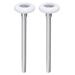 2 Packs 1.8 Nylon Garage Door Rollers for 2 Track 6.5 Stem Garage Door Wheels 6200zz Bearing 11 Balls White